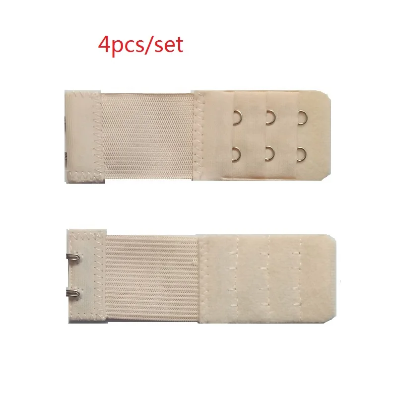 4pcs Сексуальный удлинитель для бюстгальтера для женщин эластичный бюстгальтер удлинитель крючок для ремней зажим расширитель Регулируемая пряжка для ремня Нижнее белье Бюстгальтер аксессуары - Цвет: 4pcs