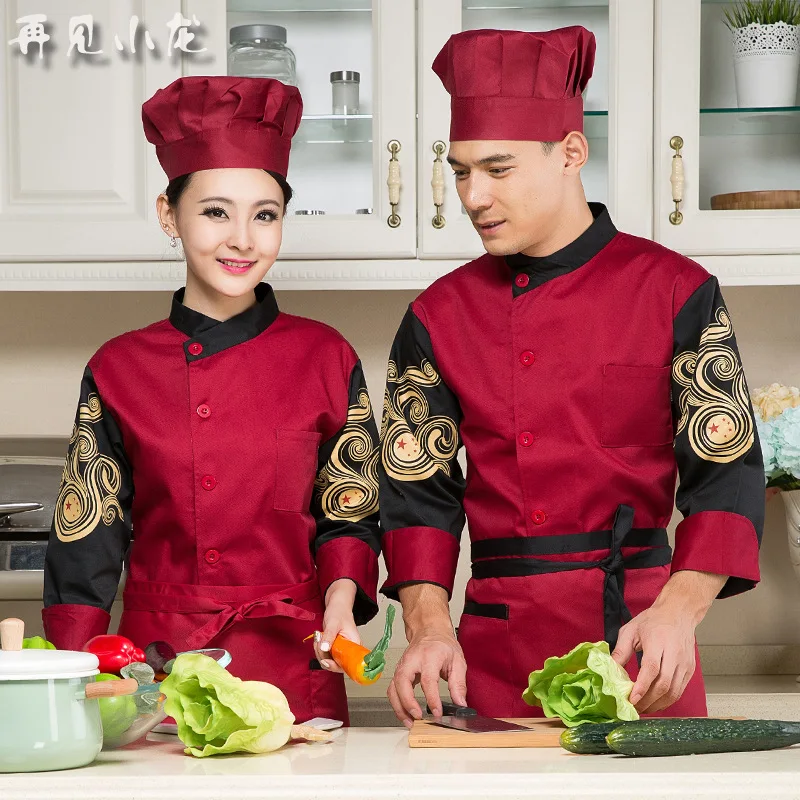 Новая популярная Шахматная куртка шеф повара пальто для готовки униформа