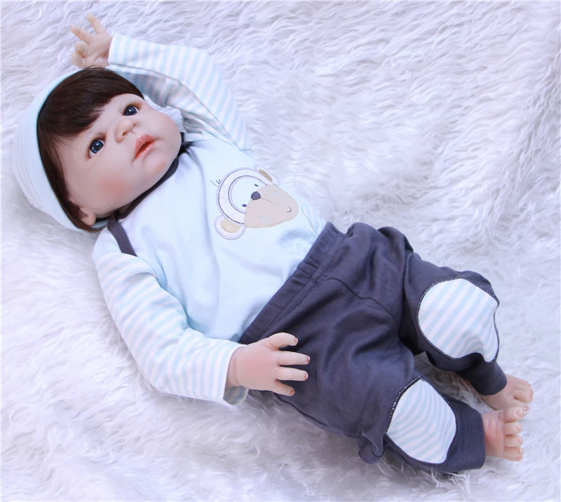 Реалистичная кукла реборн ручной работы виниловая силиконовая пустышка для