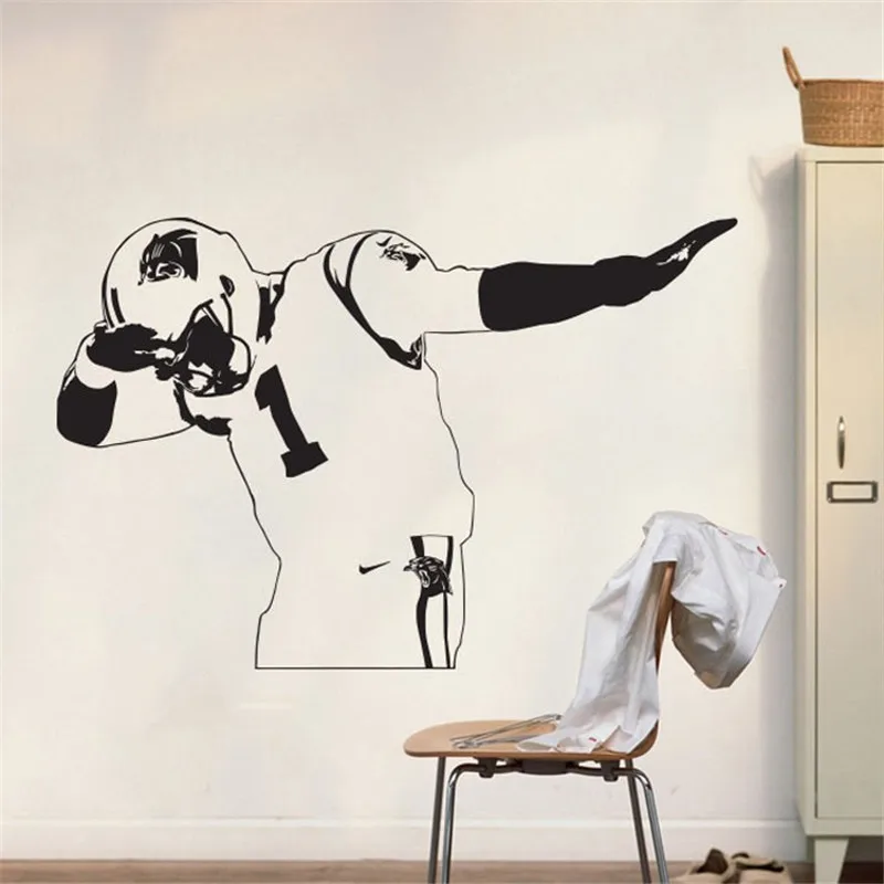 Виниловая наклейка на стену с изображением камеры и Ньютона в виде пантеры нации