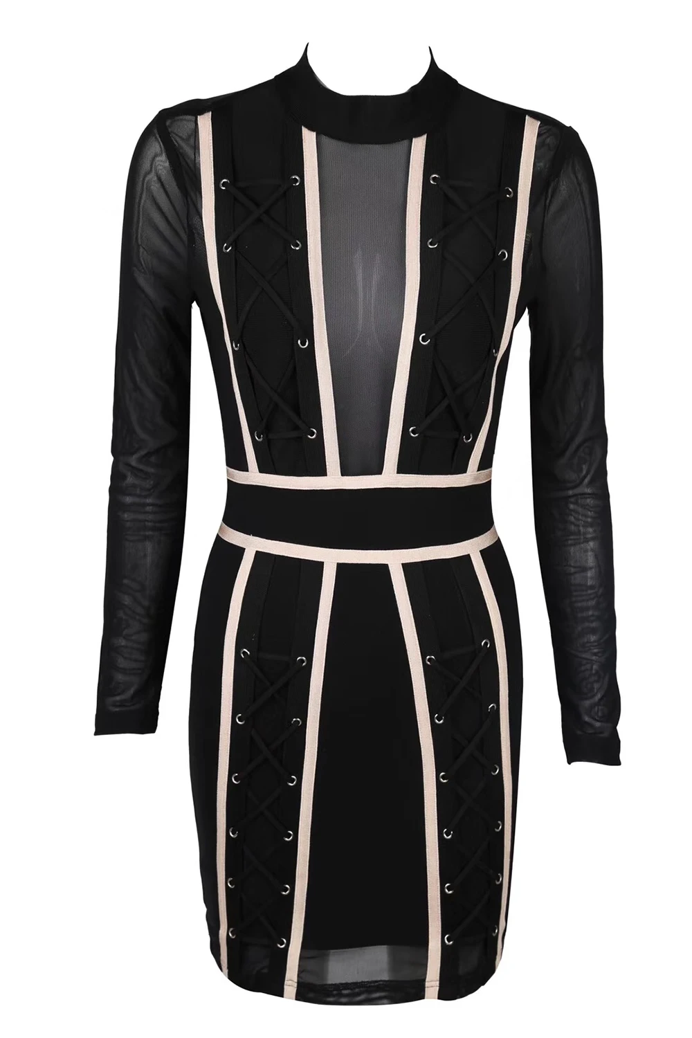 Высококачественное зимнее платье с длинным рукавом элегантное женское