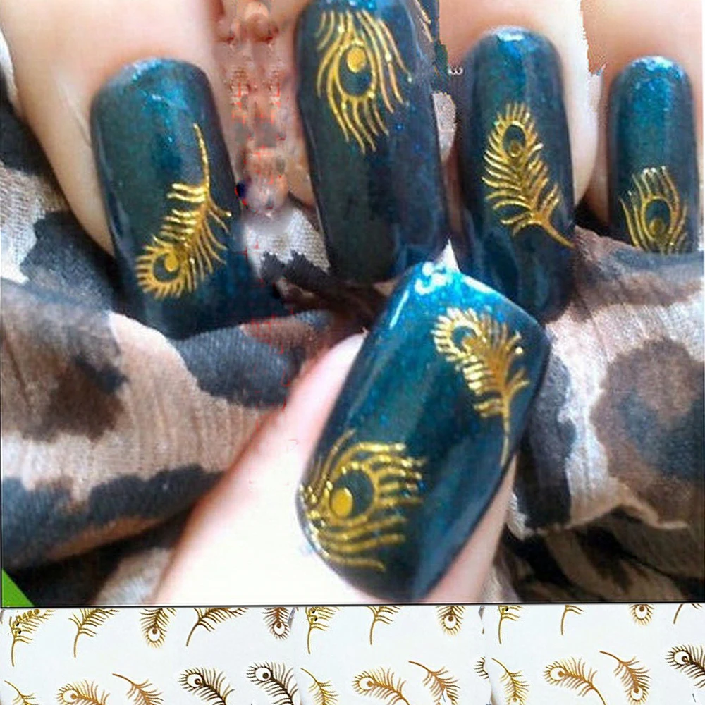 2 листа зеркальная искусственная наклейка для ногтей|sheets nail art|nail artnail art gold |