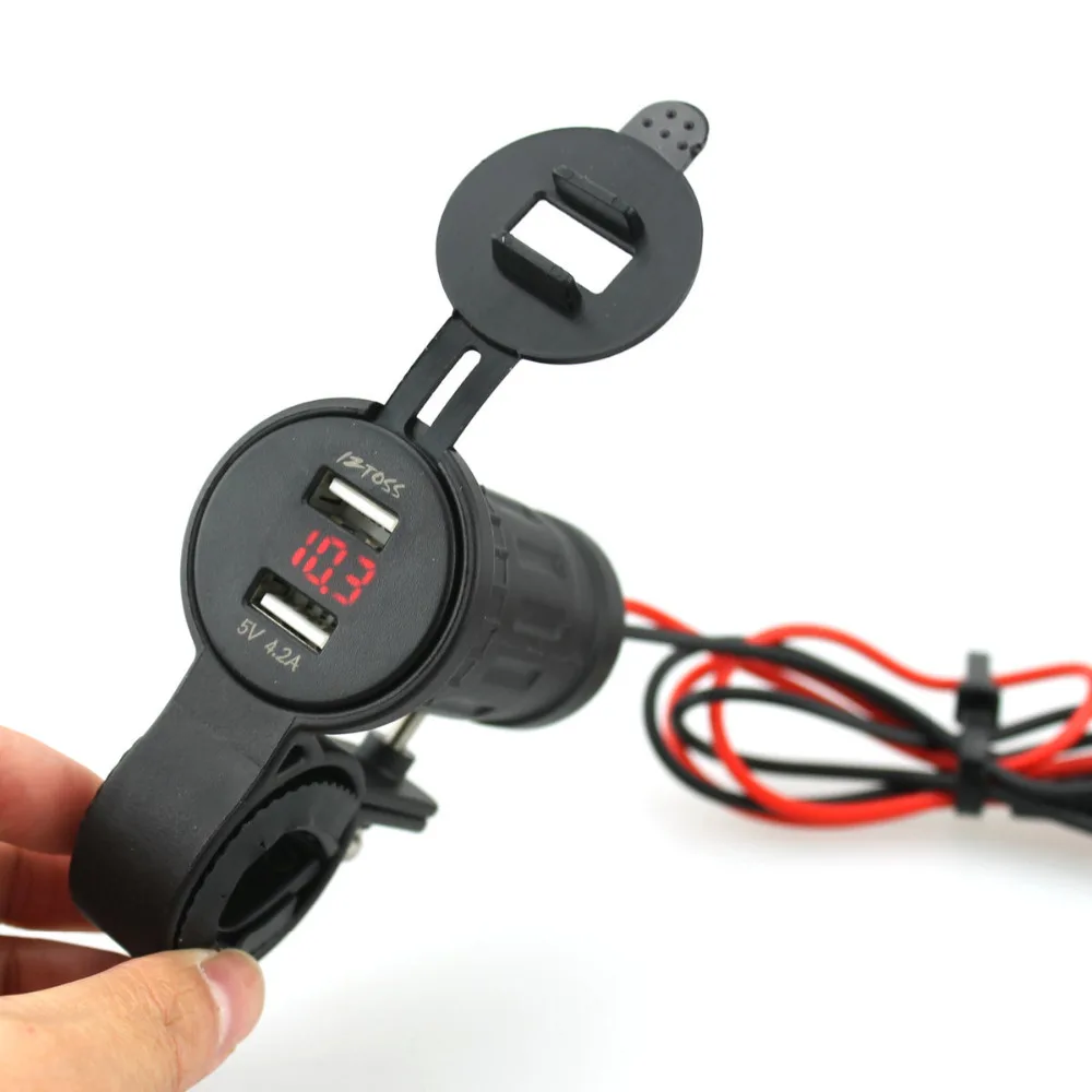 Водонепроницаемый 4.2A прикуриватель двойной автомобильное usb-устройство для