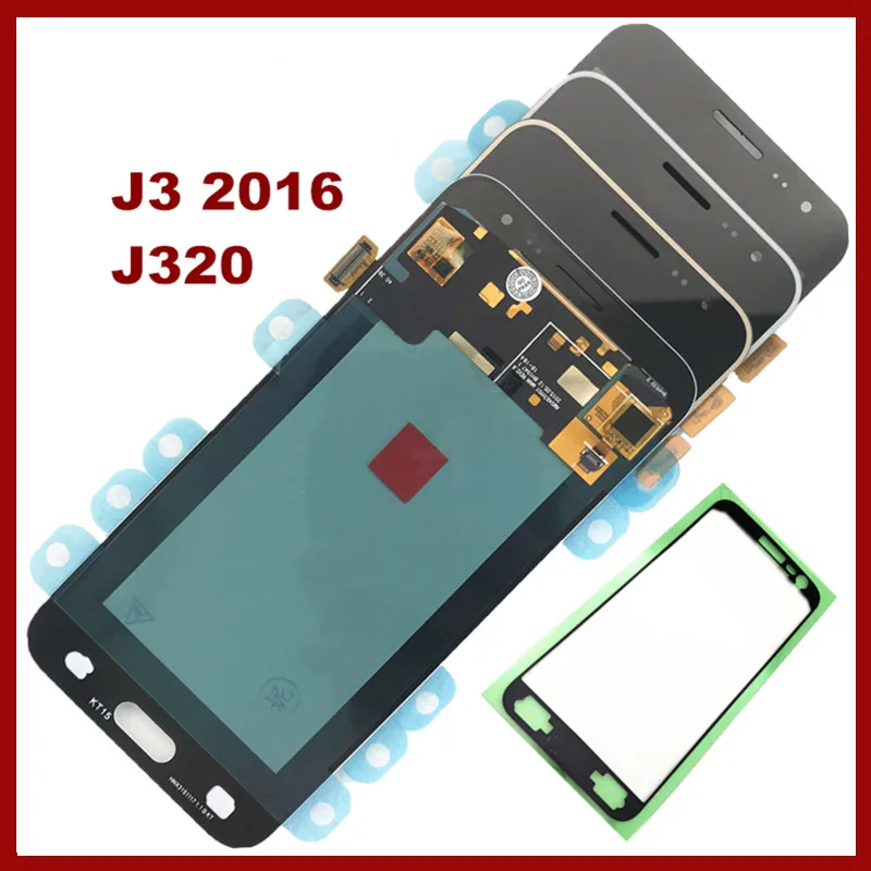 AMOLED 5 0 ''ЖК дисплей для SAMSUNG J3 2016 ЖК кодирующий преобразователь сенсорного