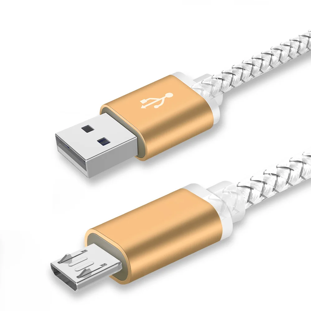 White 9 мм Micro Usb кабель длинный штекер зарядный шнур провод для Oukitel K10000 Pro C12 C13 Umidigi A5 A3 Blackview A60 A7 Bv5500 Zoji Z8 - Цвет: White
