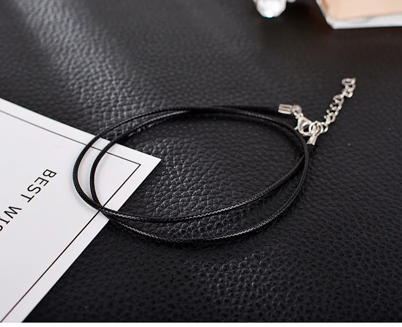 DIY аксессуары Воск линия Цепочки и ожерелья ремешок (черный) поток | Дом сад