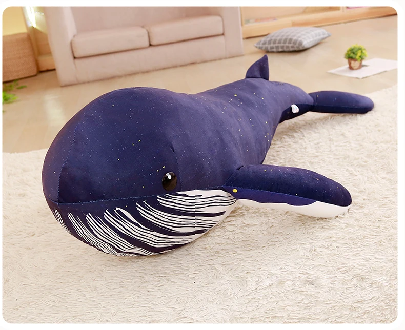 

Whale Shark Plush Toy Stuffed Soft Animal Pillow Sleep Doll Newborn Baby Bedroom Decor for Kids Gift