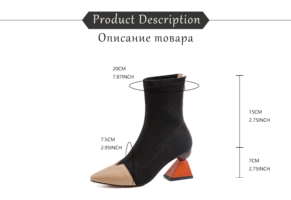 JSI/женская кожаная модная обувь высокого качества на высоком каблуке; пикантные Разноцветные классические ботинки с острым носком в необычном стиле; JO246