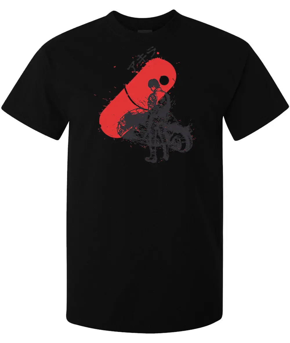 Новинка 2019 модная брендовая одежда черная футболка с рисунком красных таблеток