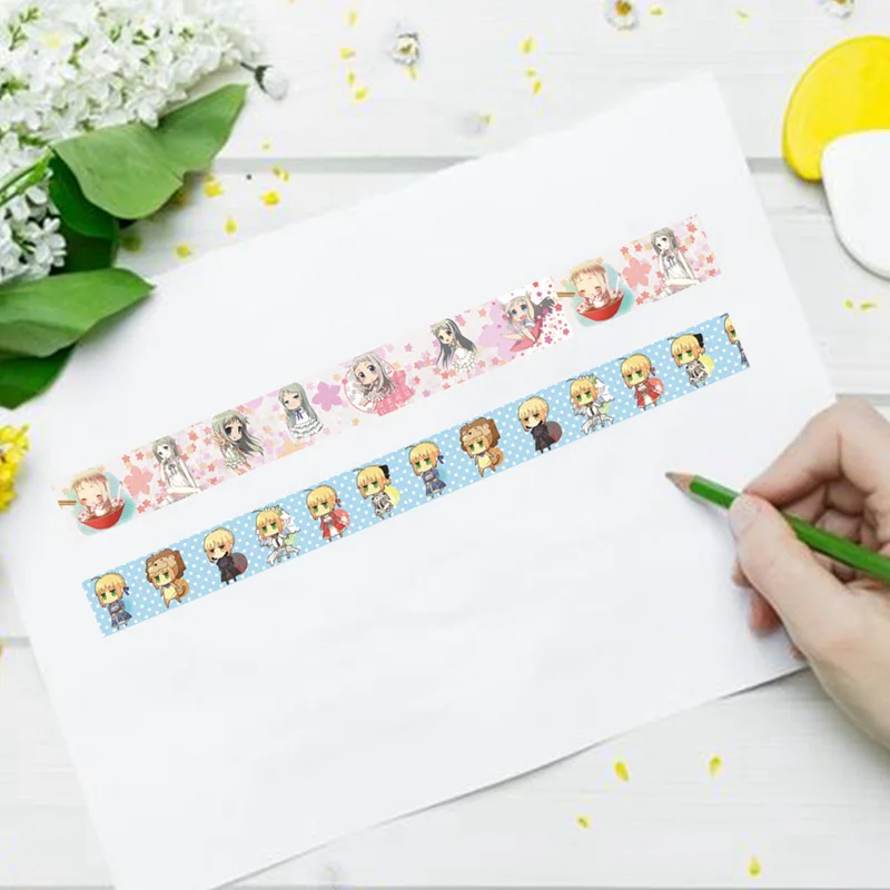 1,5 см* 5 м японский аниме мультфильм васи клейкая лента DIY Скрапбукинг наклейка этикетка маскирующая лента