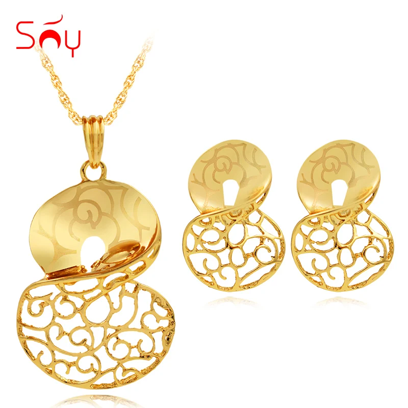 Ювелирные украшения Sunny Jewelry в винтажном стиле серьги-кулон для свадьбы витой