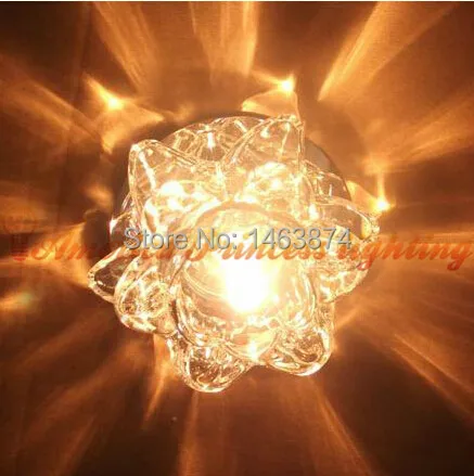 

Spot Light led lights crystal aisle lights Background wall diameter of 100 mm, warm white, 3W LED lamp