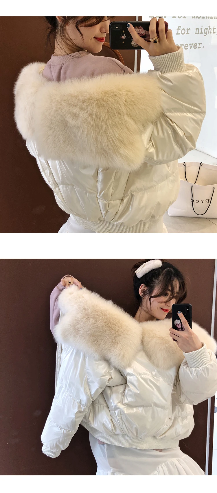 90% белый утиный пух, зимняя женская куртка,, chaqueta mujer, пальто с натуральным лисьим меховым воротником, короткая женская парка, abrigo mujer