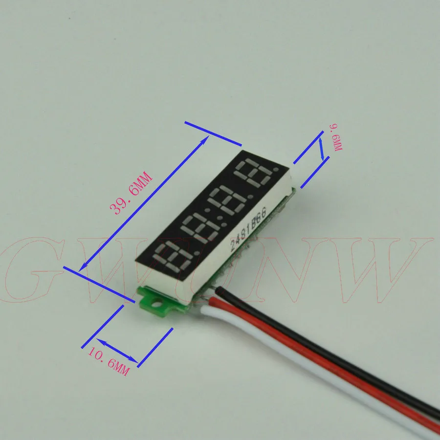 GWUNW BY428V 0,28 дюйма 4 бит микро Вольтметр постоянного тока 0-199,9 в(200 в) тестер напряжения метр