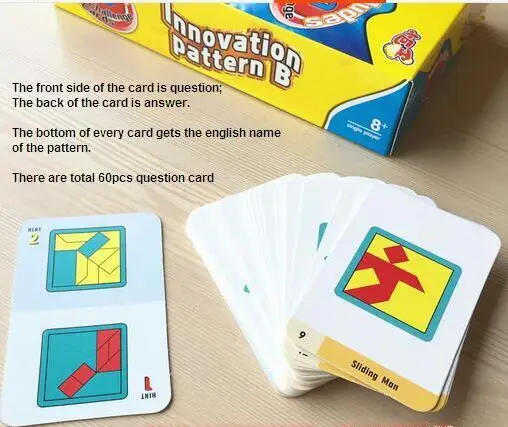 Развивающая игрушка смешная Танграм пластиковые головоломки головоломка