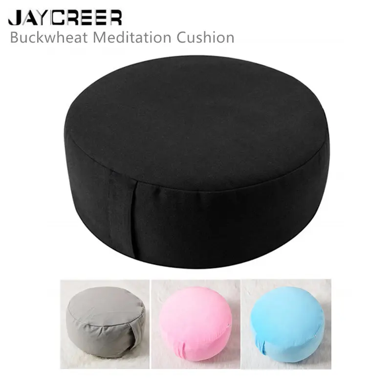 JayCreer 30X30X16 см полипропиленовый хлопковый наполнитель внутри подушка для медитации круглая подушка для йоги медитация бархат с подкладкой на молнии
