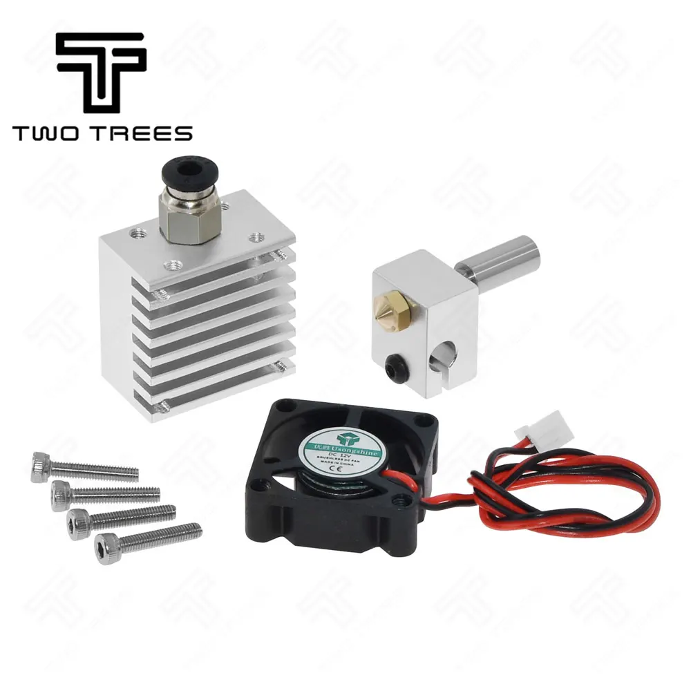 3D Chimera Hotend Комплект двойной цвет 2 в 2 из экструдера мульти-экструзии все металлические V6 двойной экструдер 0,4 мм/1,75 мм части 3D принтера