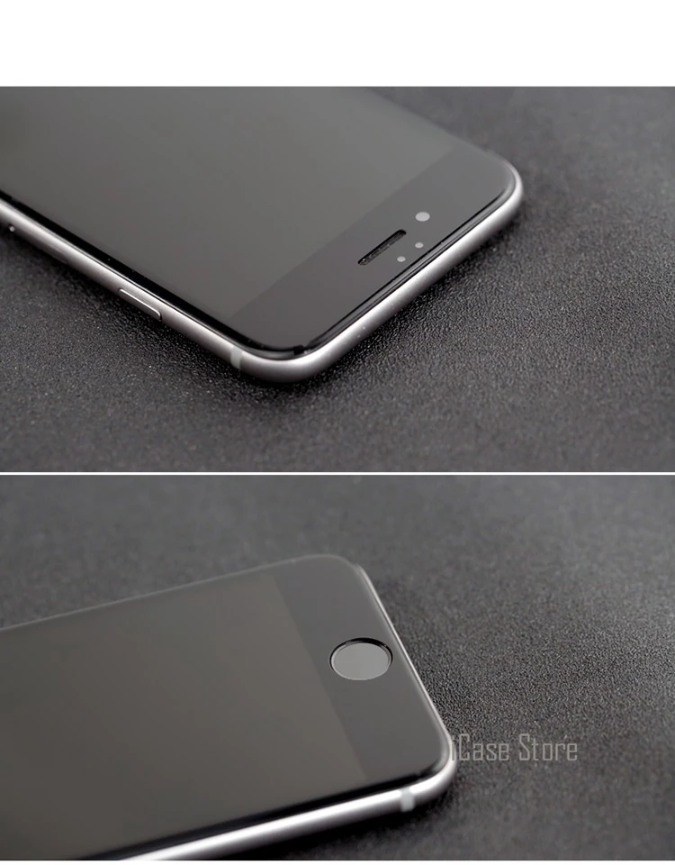 9H полноэкранное цветное закаленное стекло для iPhone 5 5S 5C SE 6 6S Plus 7 7Plus 4,7 дюймов 5,5 дюймов чехол с защитной пленкой для экрана