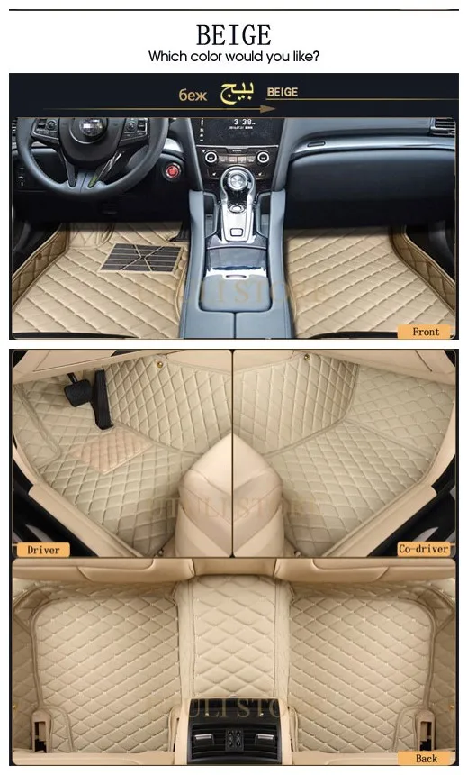 Автомобильные коврики для Toyota Land Cruiser LC200/Prado LC120 LC100 LC150 FJ120 FJ150 Секвойя Тундра пользовательские подходят коврики для автомобиля коврики для ног