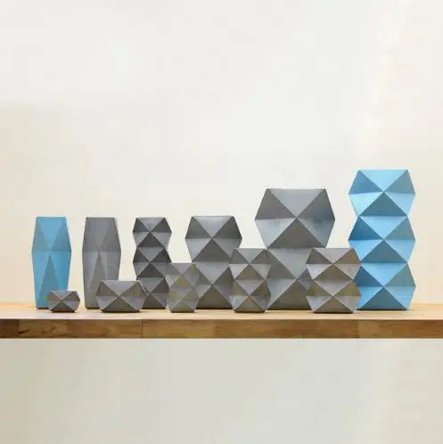 Силиконовая цементная 3D форма для вазы геометрическое украшение стола держатель