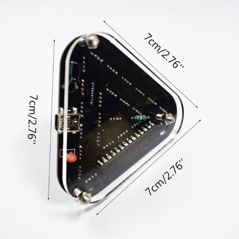 DIY Kit сенсорное управление может комбинировать полный цвет 5 мм светодиодный треугольная пирамида электронные наборы