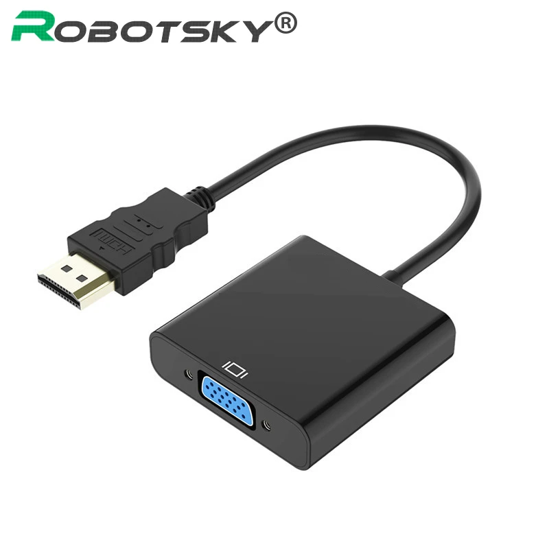 1080P HDMI в VGA адаптер цифро-аналоговый видео аудио папа-Famale конвертер адаптер для Xbox 360 PS4 ПК ноутбук планшет