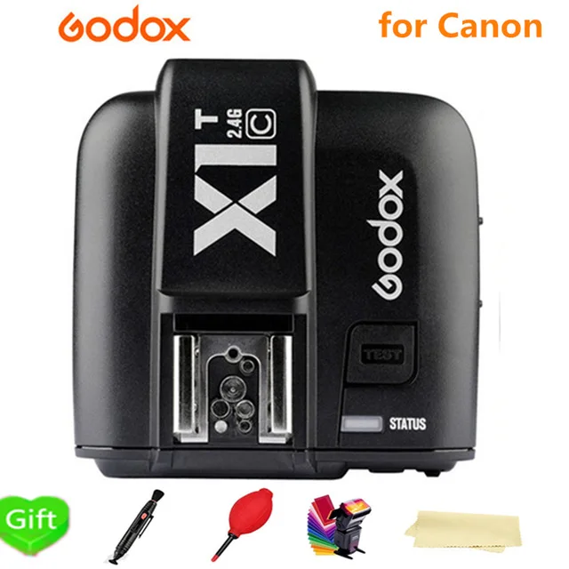 

Оригинальный триггер вспышки GODOX X1T-C TTL 1/8000s HSS 32 канала передатчик 2,4G беспроводной ЖК-стробоскоп для камеры Canon