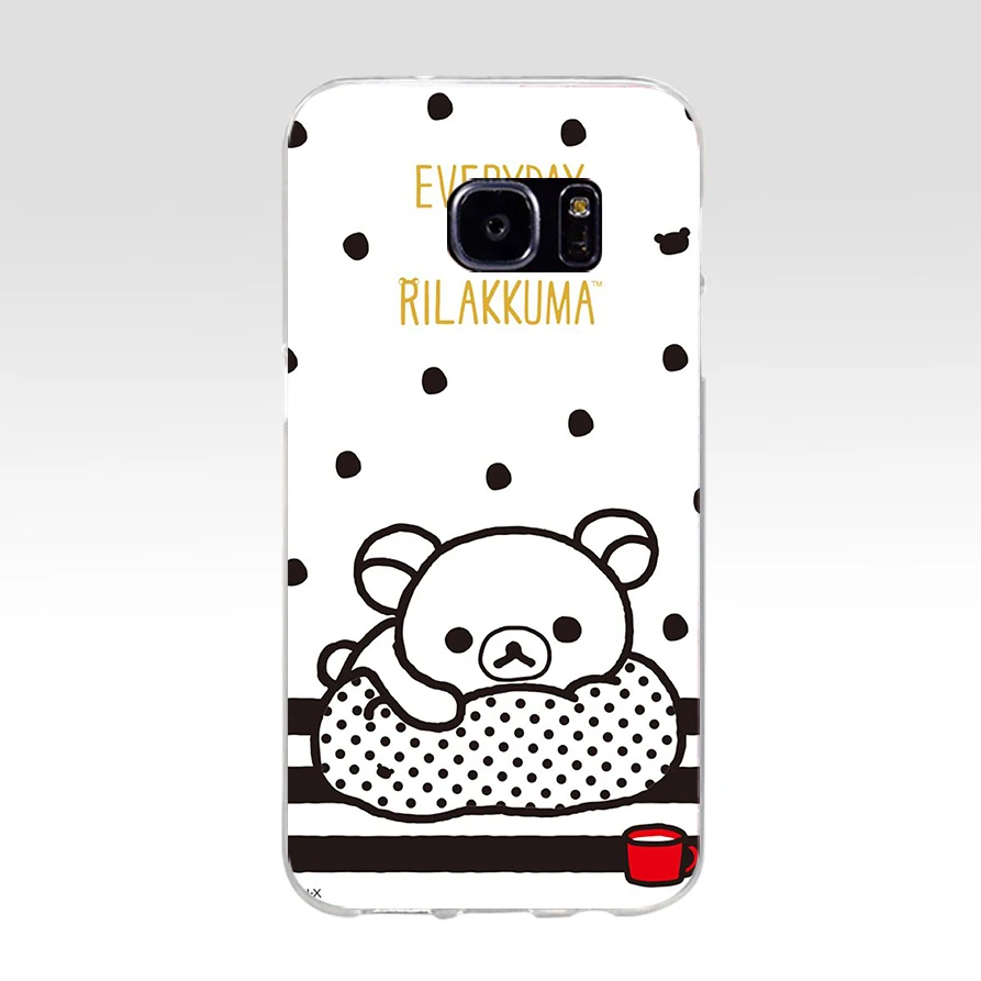 85AQ Забавный Милый мультяшный Rilakkuma мягкий ТПУ силиконовый чехол для samsung Galaxy s6 s7