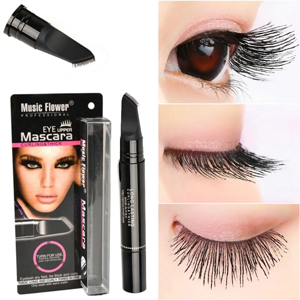 Волокно Тушь для ресниц черные ресницы Двойная экспресс Mascaras Макияж инструмент