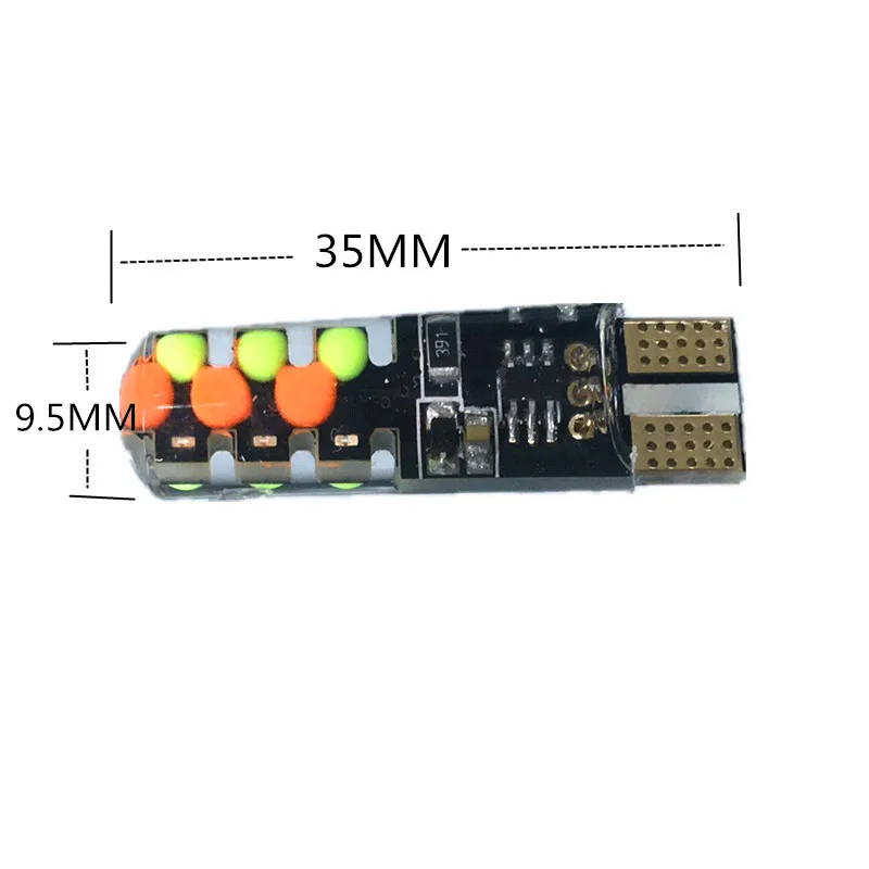 2 шт. T10 W5W RGB светодиодный лампы с пультом дистанционного управления Управление 12