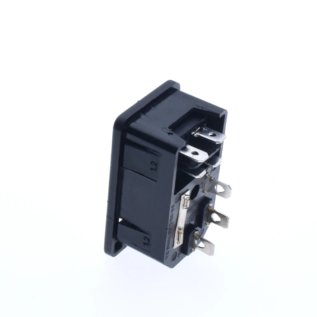 Клавишный Выключатель питания 3 контакта IEC320 C14 Входная мощность фоторазъем с