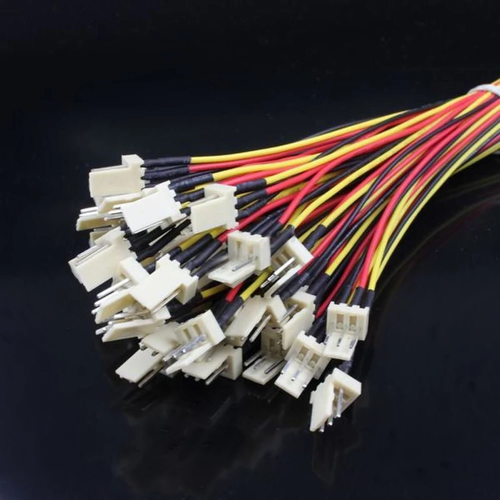 10 шт./лот 12V 3 Pin типа папа для контактный разъем ПК Вентилятор Удлинитель силовой