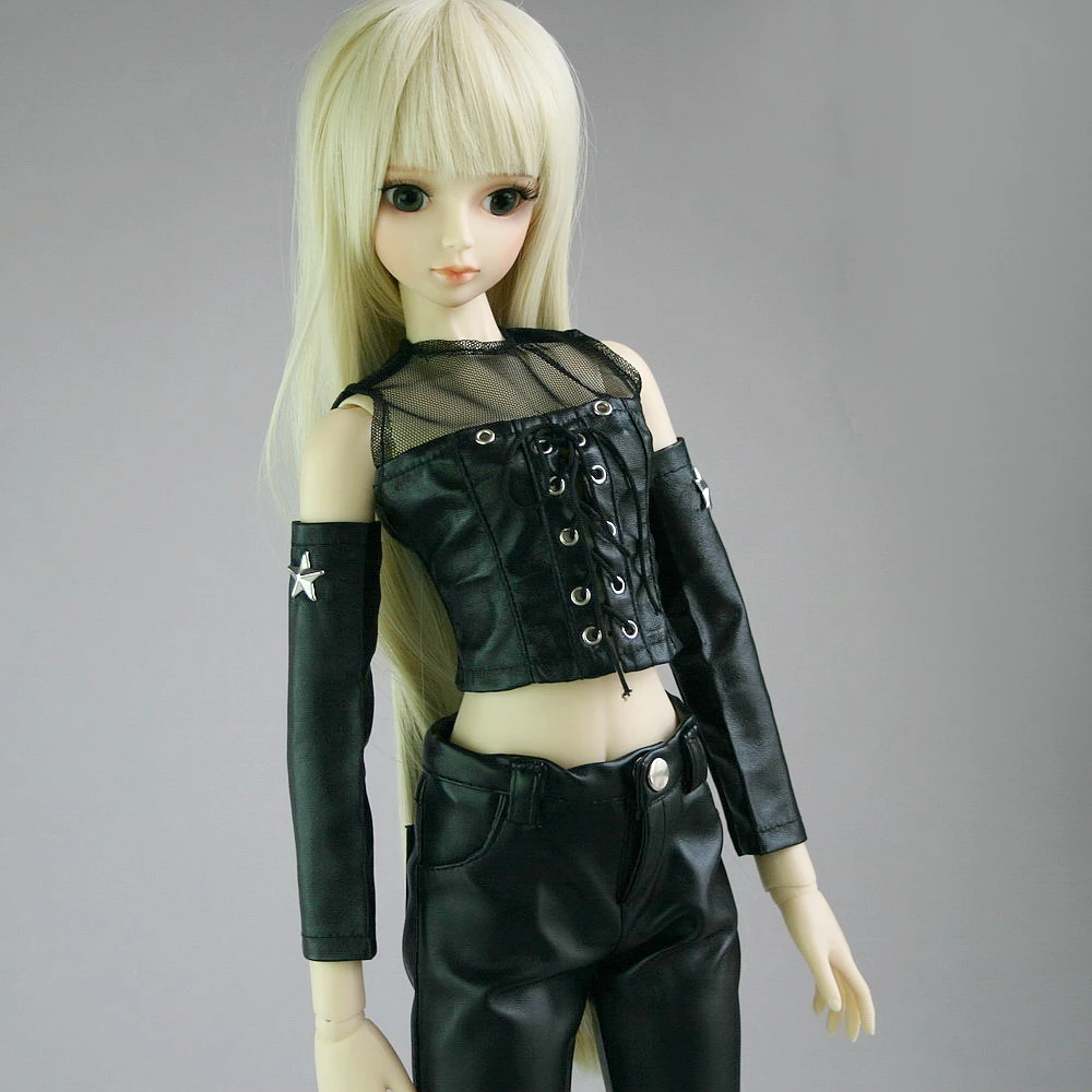 [Wamami] 367 # черный 1/4 MSD 1/3 SD DZ топ из синтетической кожи/жилет/Одежда BJD Dollfie | Игрушки и