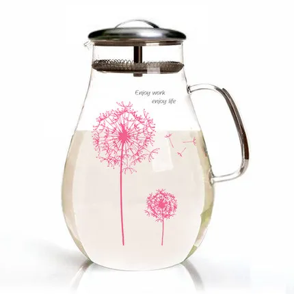 

2017 Hot sale Explosion-proof large capacity teapot hot and cold kettle high temperature glass cold kettle heat