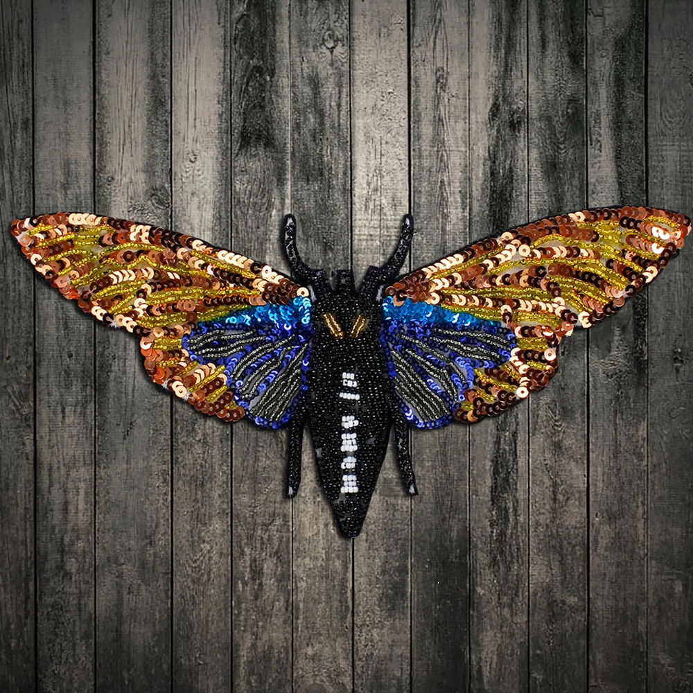 Бисером пчелы нашивки значки с аппликацией и вышивкой платье ткань шить на