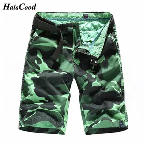 Шорты-карго мужские в стиле милитари, модные повседневные свободные однотонные хлопковые брюки цвета хаки в стиле милитари, весна-лето