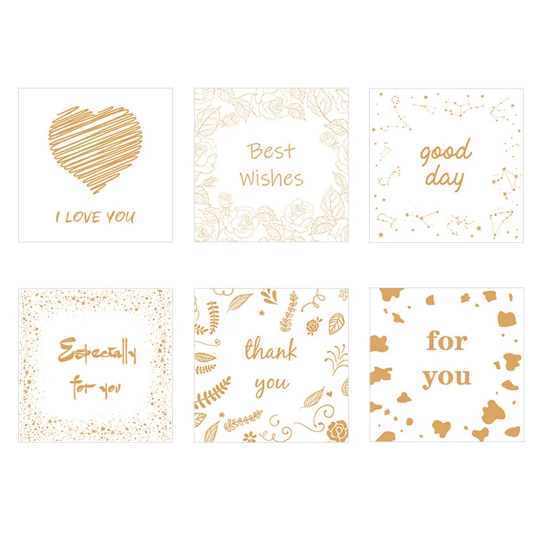 Печатная Складная поздравительная открытка подарок спасибо с конвертом 6