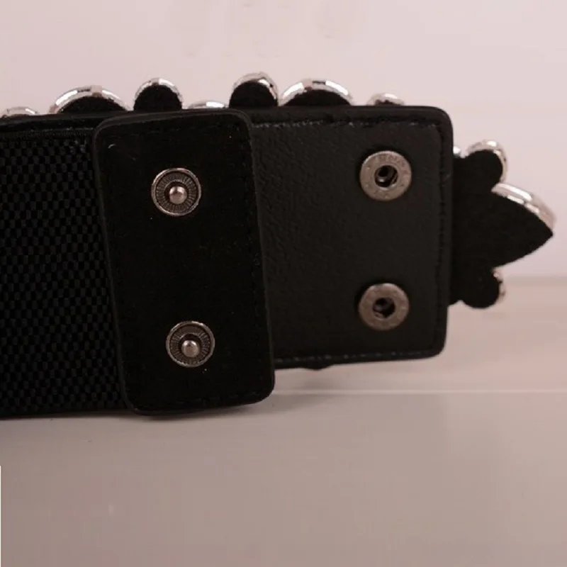 Черный корсет со стразами пояс для женщин широкий стеклянный дизайнерские