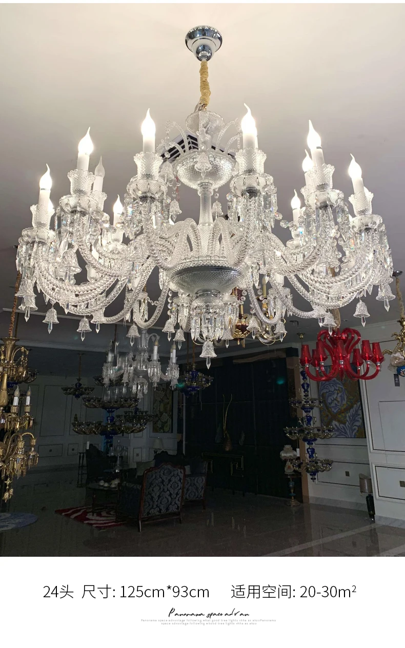 Современный светодиодный хрустальный канделябр Baccarat crystal drop lighting роскошный отель Гостиная вилла Лофт люстра