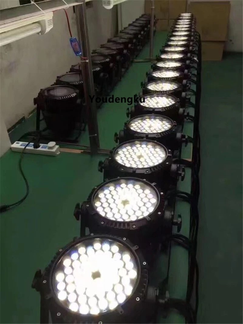 16 шт. 2016 наружные светодиодные цветные сценические огни IP65 par can light 54x3w RGB 3 в 1
