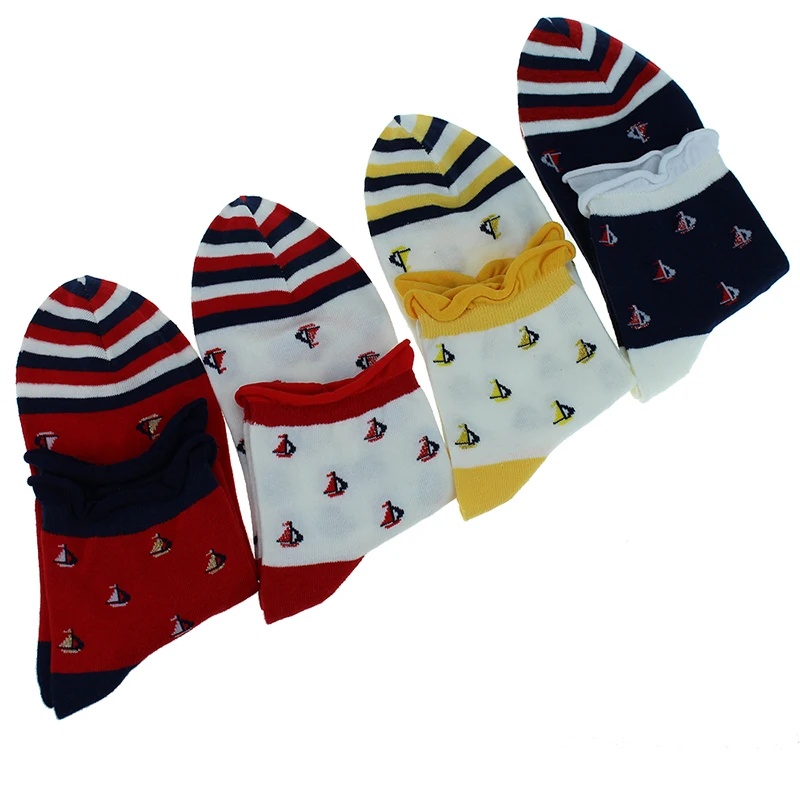 Бренд морской бриз 4 пары летние новые высококачественные хлопковые Модные