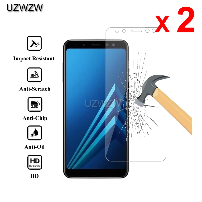 2 шт Премиум Закаленное стекло для samsung Galaxy A8 A8 Plus Защитное стекло для экрана протектор для samsung A8 стекло
