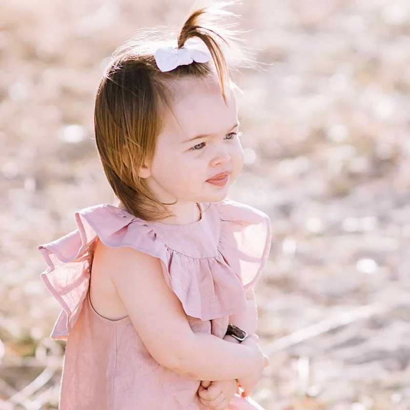 Summer Kids Dress for Girls Petter Pan Collar Baby Vestidos Fashion Cotton Ruffle Clothes D0736 | Детская одежда и обувь