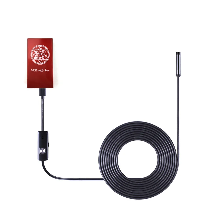 Универсальный WIFI эндоскоп камера 8 мм диаметр 2 4 ГГц 2MP 720P 6LED лампа IP67