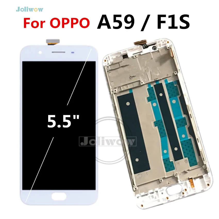 ЖК дисплей 5 дюйма для OPPO F1S с сенсорным экраном и рамкой дигитайзера запасные