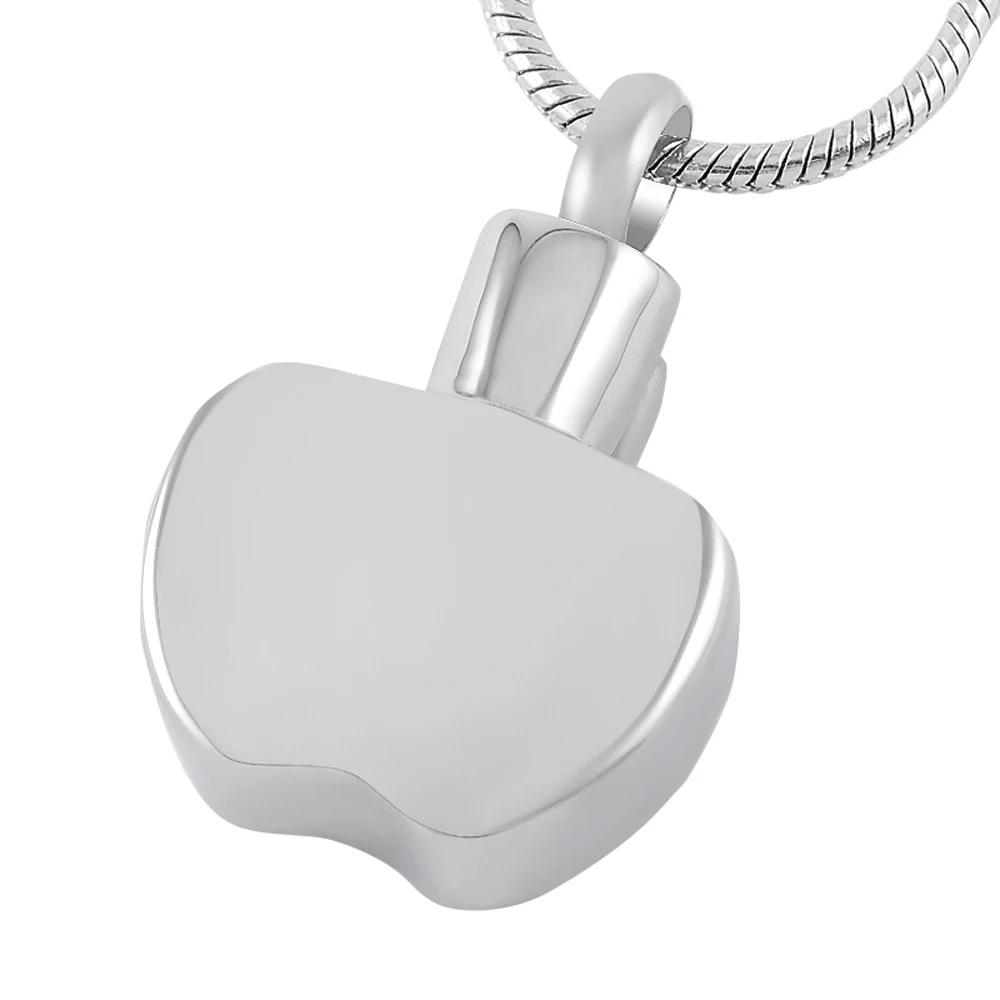 MJD9230 Нержавеющая сталь бесконечность Apple урн пепел держатель Кремации Ювелирных