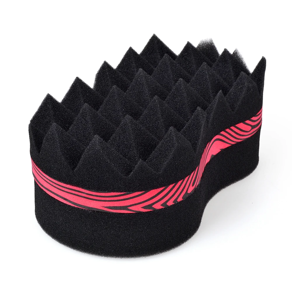 ELERA Magic Hair Twist Sponge в полоску, щетка для волос, губка, локон, губка для натуральных волос, афро-катушка, волнистая губка