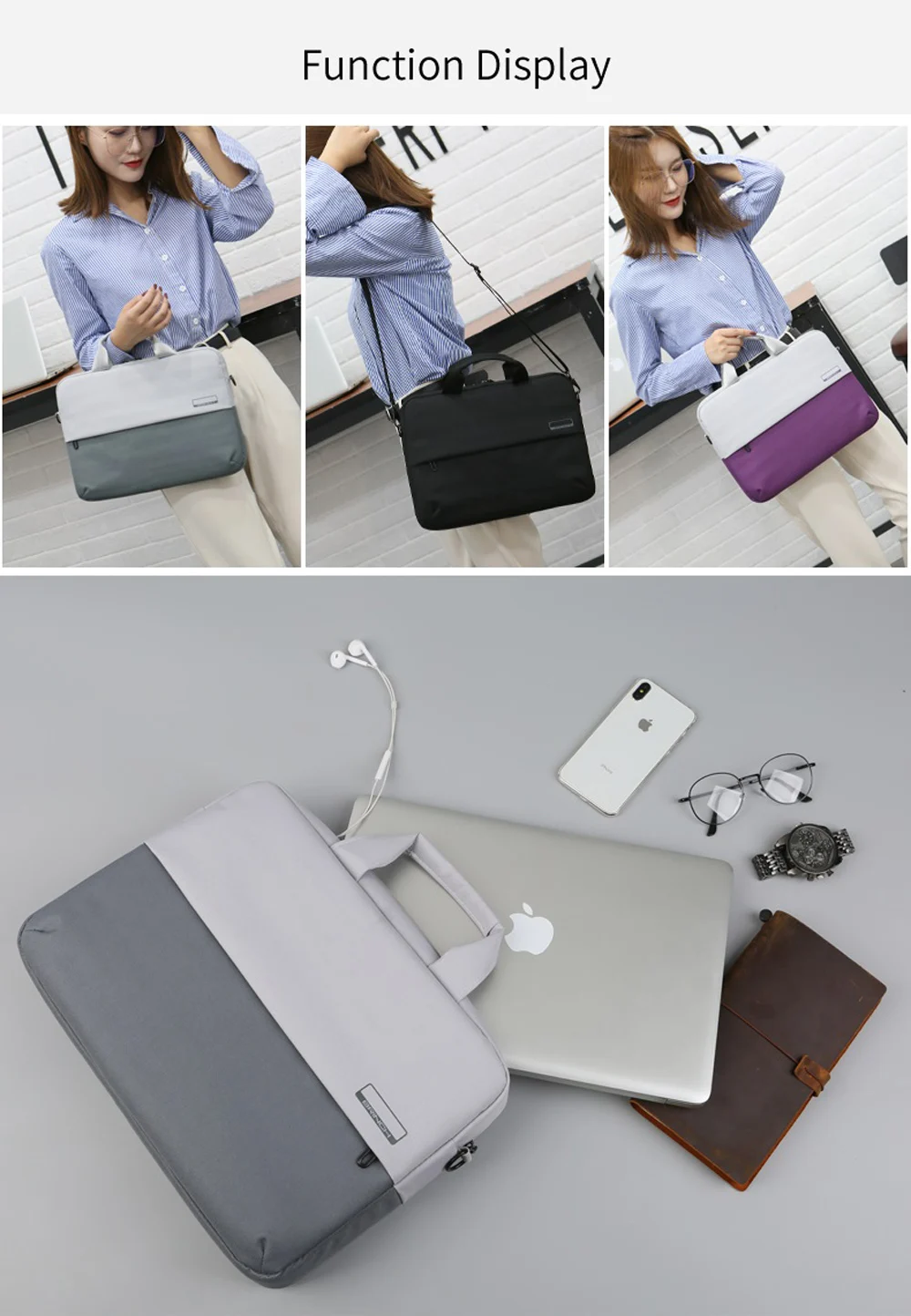 Водонепроницаемые повседневные утолщенные сумки для ноутбука Macbook air pro 13 14 15 15,6 дюймов, сумка на ремне, Портативная сумка для планшетного компьютера