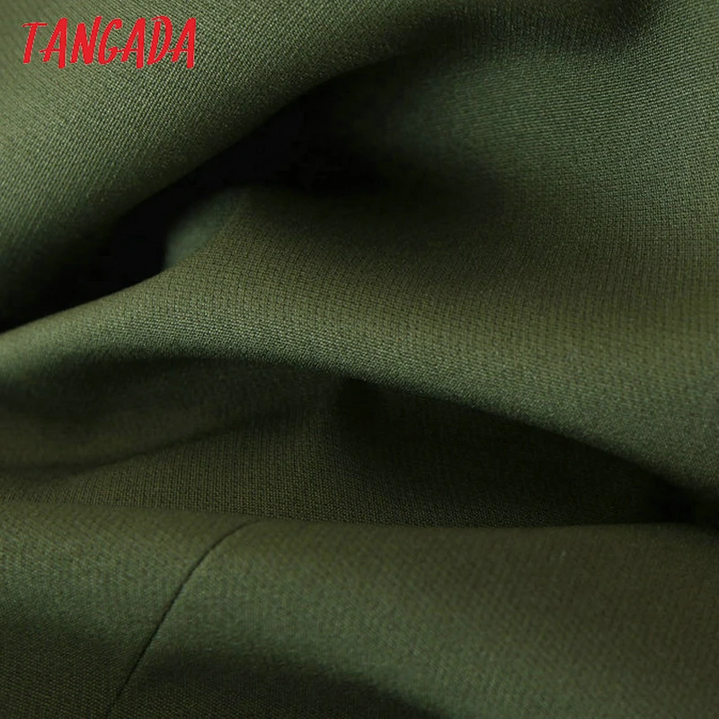 Tangada модный amygreen блейзер для женщин рукав три четверти Зубчатый воротник костюм Блейзер элегантные женские Рабочие Топы SL436