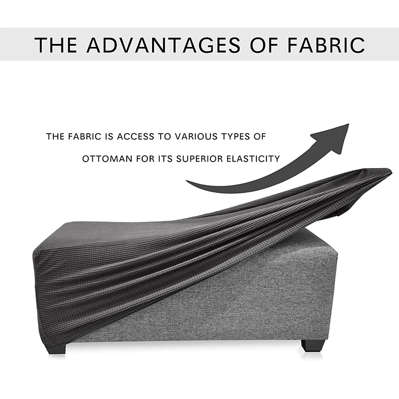 Lellen Footrest cover Sofa Cover seat slipcovers stretch Ottoman covers cheap Couch Protector Elastic Futon long bench Covers
